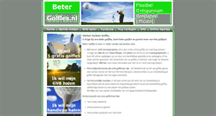 Desktop Screenshot of betergolfles.nl